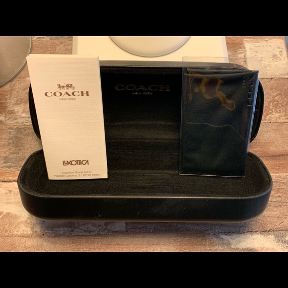 NEW Coach Sunglasses Black/Tortoise Shell - Picture 3 of 5